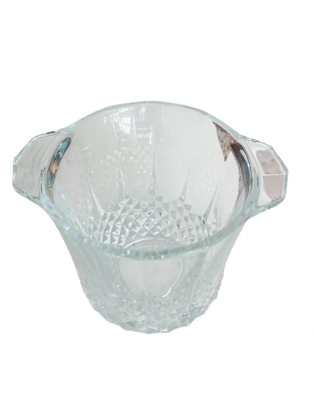Cristal D’Arques Durand Longchamp Crystal Champagne Ice Bucket France 8”